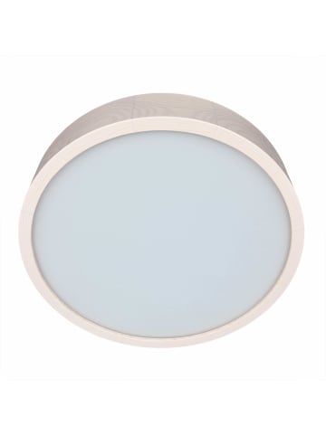 Licht-Erlebnisse Deckenlampe Ø 37 x (H)8 cm in Holz geweißtHolz geweißt