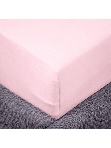 Traumschloss Exclusiv Edel-Jersey Spannbettlaken in puder (rosé)