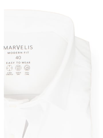 MARVELIS Modern Fit Easy To Wear Hemd in Weiß 00