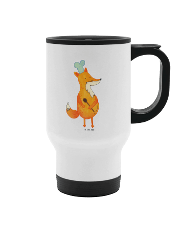 Mr. & Mrs. Panda Travel Mug Fuchs Koch ohne Spruch in Weiß