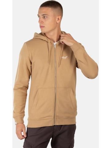 Reell Hoodie "Staple Terry Zip Hoodie" in Braun