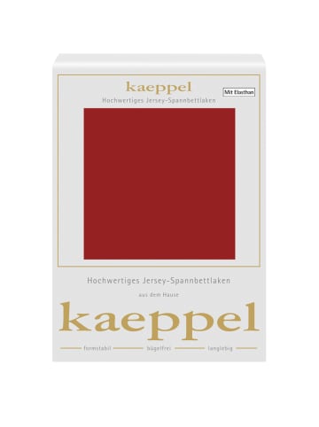 kaeppel Elastan Jersey Spannbettlaken Baumwolle 100x200cm in Rot