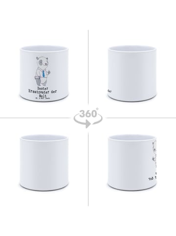 Mr. & Mrs. Panda Kübel für Pflanzen Panda Bester Ersatzvater der... in Weiß