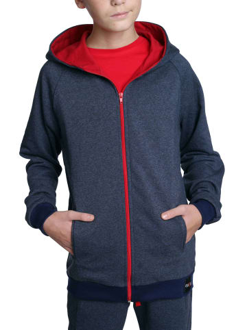 BEZLIT Sweatjacke in Blau - Rot