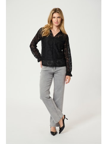 Cream Langarm-Bluse CRTiley Straight fit in Pitch Black