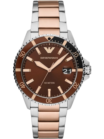 Armani Analoguhr für Herren in braun