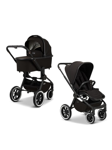 MOON Moon Resea+ Kinderwagen (Kollektion 2024) - Farbe: Black / Gestell: Matt Schwarz