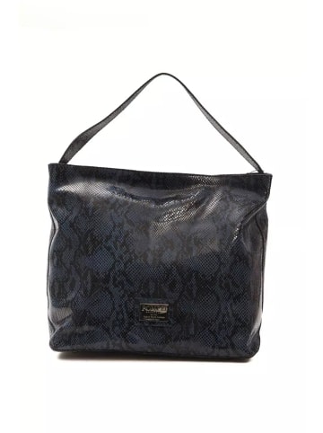 Pompei Donatella Blau Leder Damen Schulter Tasche