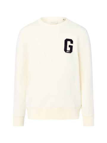 Gant Sweatshirt G Badge in ecru