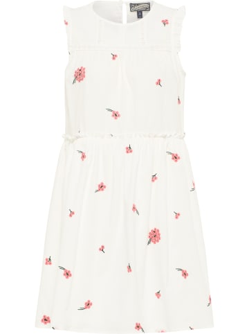 DreiMaster Damen Midikleid in Wollweiss Koralle