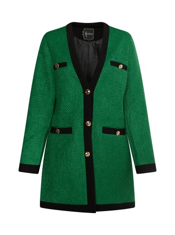 faina Damen Bouclé Blazer in Grün