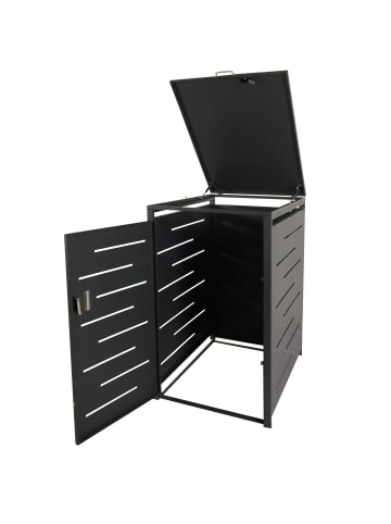 MCW XL 1er-/2er-Mülltonnenverkleidung E83, Anthrazit, Stahl 39kg