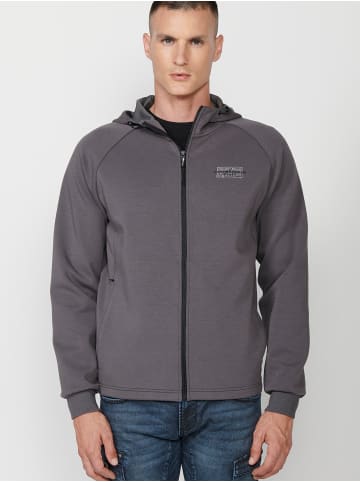 KOROSHI Sweatshirt Jacke in anthrazit