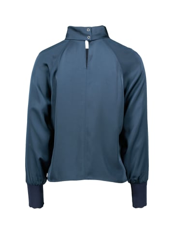 Zero  Satinbluse mit Stehkragen in 8599