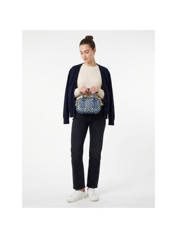 DuDu Woven Handtasche Leder 20.5 cm in denim blue
