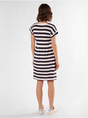 Marie Lund Kleid in marine weiß - 0001