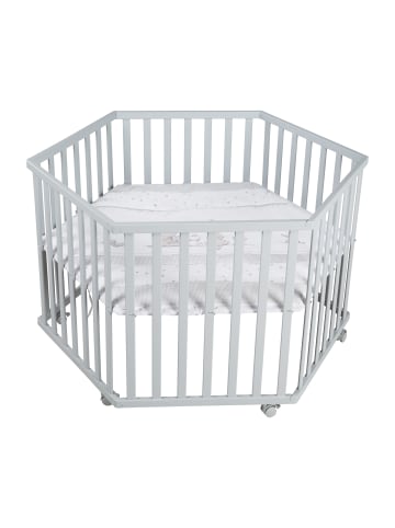 roba Laufgitter Sternenzauber 6-eckig verstellbar inkl. Schutzeinlage & Bremsrollen