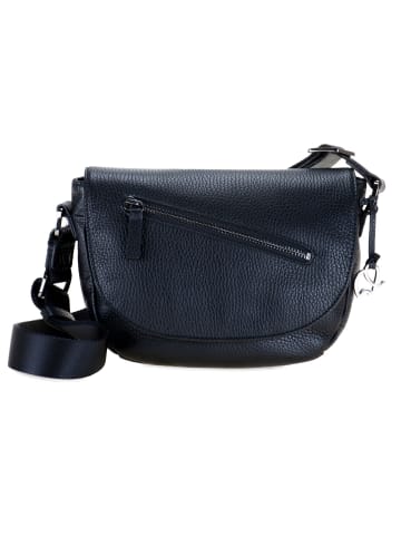 MYWALIT Umhängetasche Leder 21 cm in black