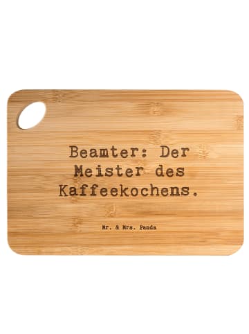 Mr. & Mrs. Panda holzschneidebrett Spruch Beamter Kaffeemeister ... in Braun