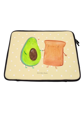Mr. & Mrs. Panda Laptop Hülle Avocado Toast ohne Spruch in Gelb Pastell