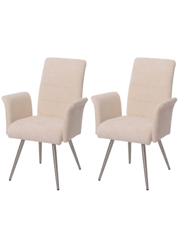 MCW 2er-Set Esszimmerstuhl G55, Creme