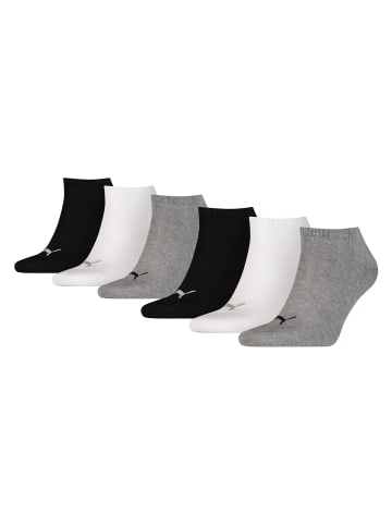 Puma Socken 6er Pack in Schwarz/Weiß/Grau