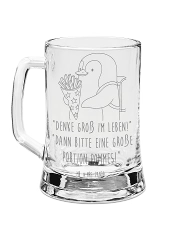 Mr. & Mrs. Panda Seidel Pinguin Pommestüte mit Spruch in Transparent