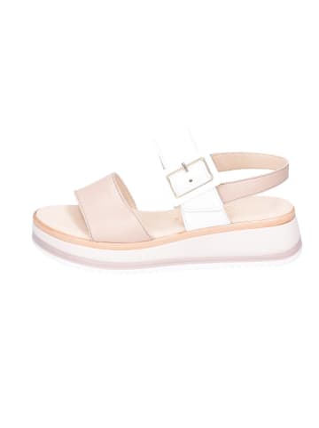 Gabor Plateausandaletten in creme/rose/weiss