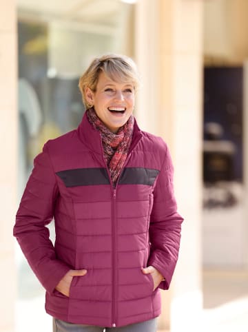 Sieh an! Steppjacke in malve-aubergine