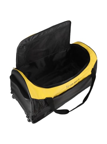 travelite Basics - Rollenreisetasche Plane 97L 71 cm (weiß) in gelb
