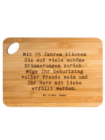 Mr. & Mrs. Panda Holzbrett Spruch 95. Geburtstag Erinnerungen mi... in Braun
