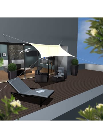 AMANKA Sonnensegel Mojave Tree 300 x 400cm in beige