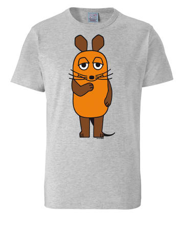 Logoshirt T-Shirts Die Sendung mit der Maus in grau-meliert