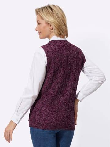 WITT WEIDEN Strickweste in erika-meliert