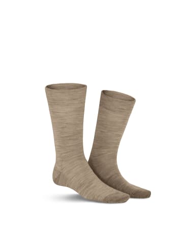 Kunert Socken Gary klimaregulierend in Beige-mel.