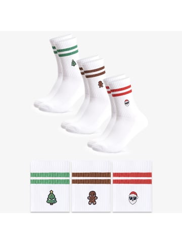 Occulto 3er Pack Weihnachts Tennissocken Rudi in Xmas1