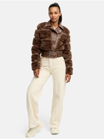 Tazzio Übergangsjacke mit Gürtel "F800"- in Braun