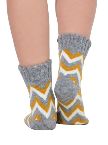 Ulla Popken Socken in grau melange