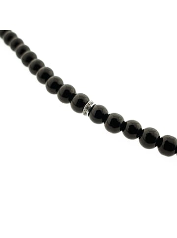Almina Gebetskette  50 cm Anhänger mit Perlen in Schwarz