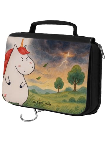 Mr. & Mrs. Panda Waschtasche Einhorn Wut Design ohne Spruch in Weiß