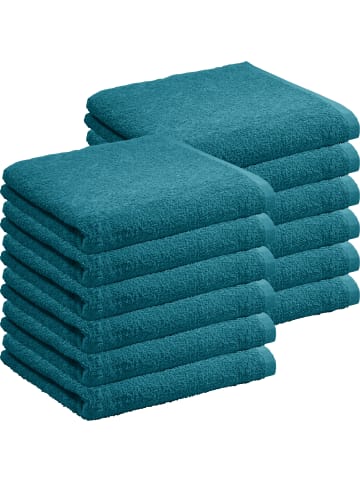 REDBEST Frottier, Leichtfrottier Handtuch 12er-Pack Oceanside in petrol