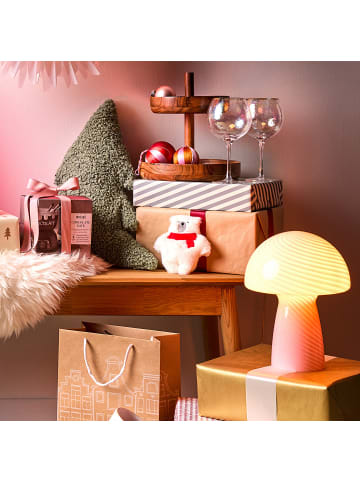 Butlers Tischleuchte FUNGI TOWN in Pink