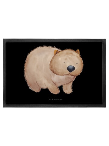 Mr. & Mrs. Panda Schmutzmatte Wombat ohne Spruch in Schwarz