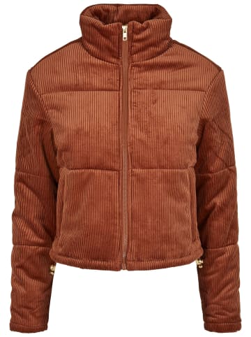 Urban Classics Urban Classics Damen Ladies Corduroy Puffer Jacket in toffee