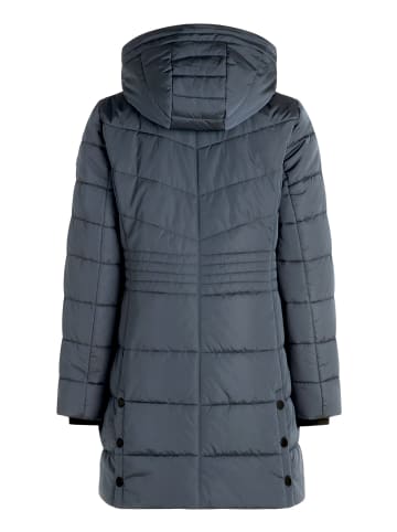 Betty Barclay Steppjacke mit abnehmbarer Kapuze in Grau