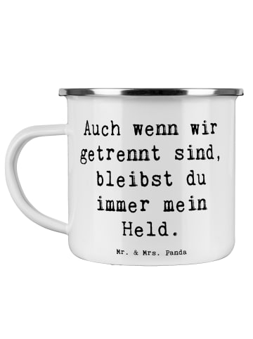 Mr. & Mrs. Panda Kaffeepott Spruch Trennung von den Eltern Held ... in Weiß