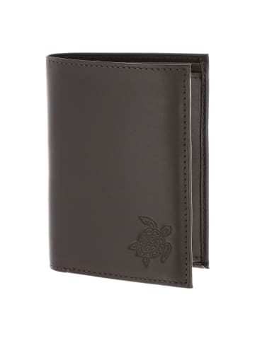 oxmox Leather Geldbörse RFID Schutz Leder 13 cm in braun-turtle 2.0