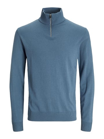 Jack & Jones Strickjacke mit Viertelreißverschluss in Oceanview