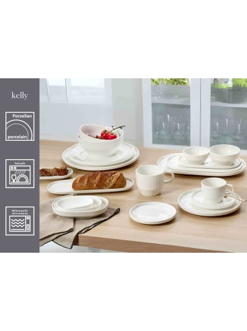 Ritzenhoff & Breker 6er Set Kaffeeuntertassen Kelly ø 15 cm in weiß