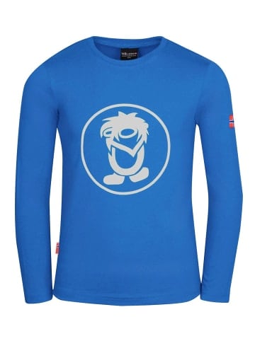 Trollkids Longsleeve "Troll" in Leuchtendes Blau/wolkig grau